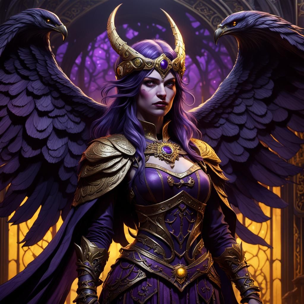 The Morrigan: Dark Fantasy Queen in Digital Art