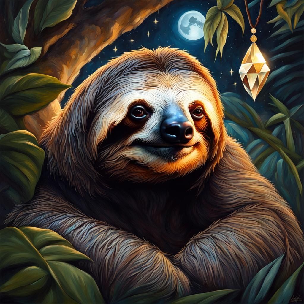 Sloth and Her Crystal