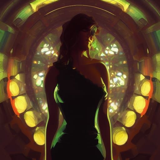 Nightclub Portrait in Hyperdetailed Digital Art Style