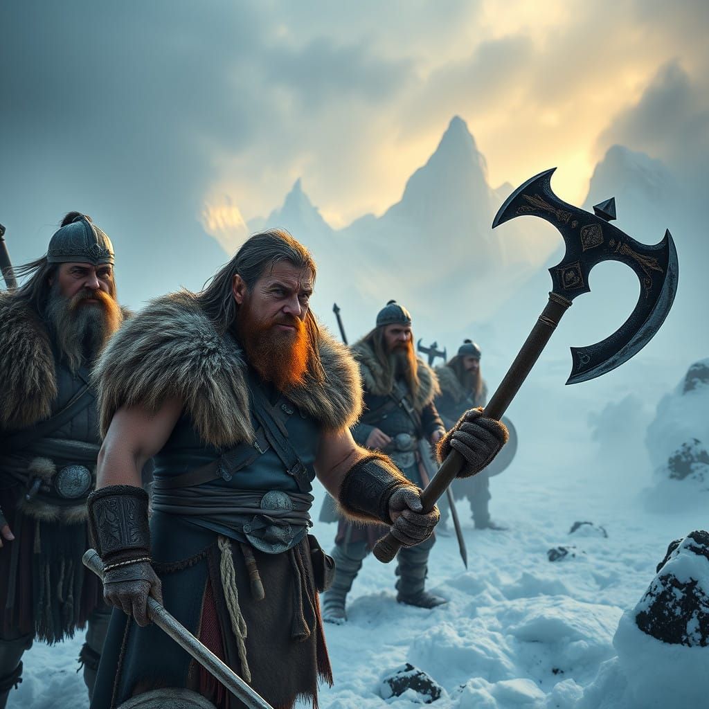 Conan Battles through the Frozen Wasteland of the Ice Age