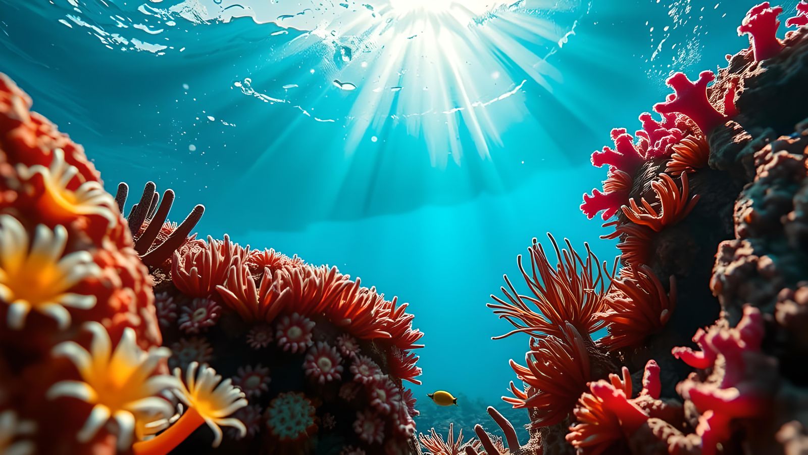 Macro Coral Reef Photograph in Hyperrealism