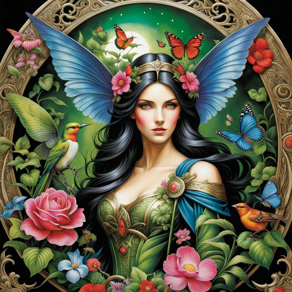 Hypermaximalist Garden Decoupage Art