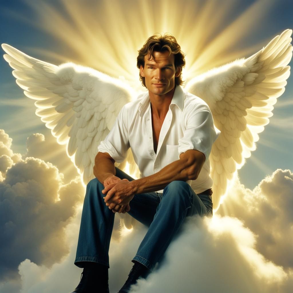 Angelic Patrick Swayze in Heaven