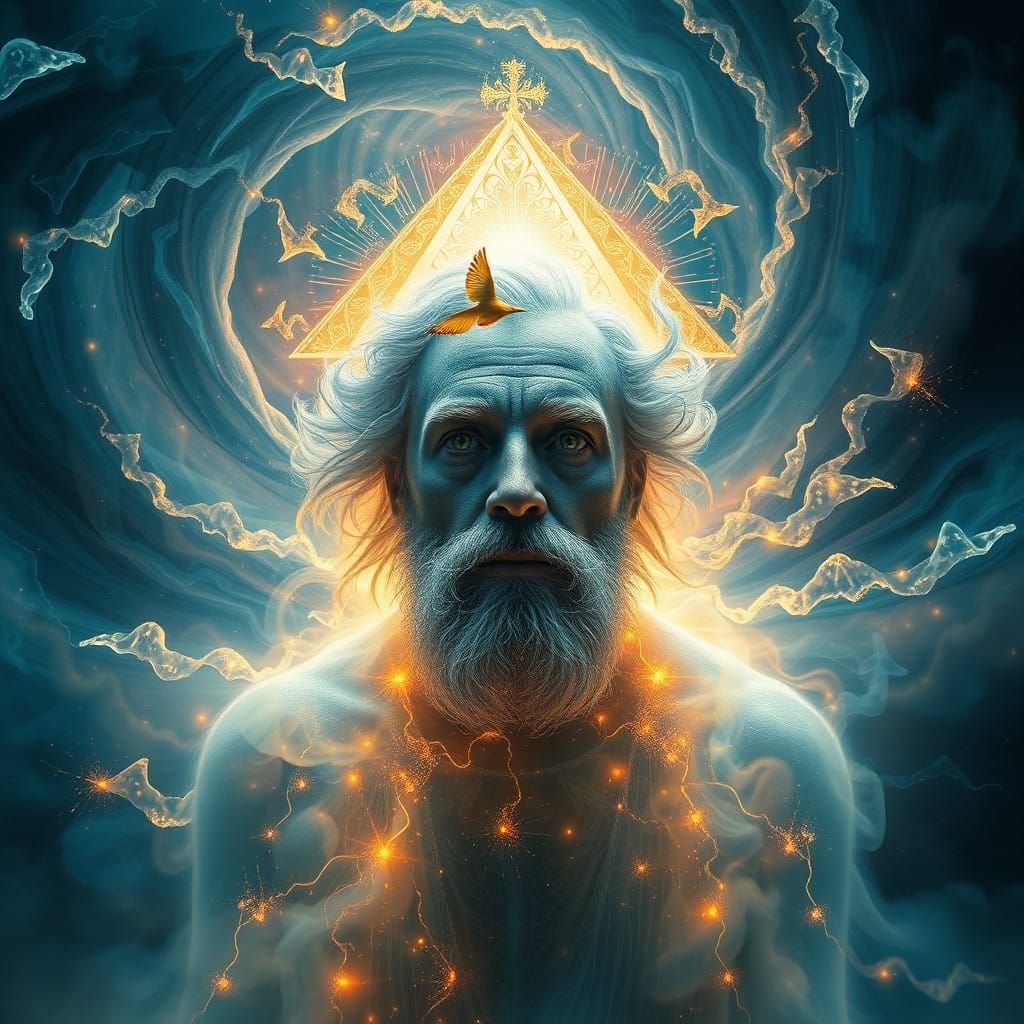 Charming, Ethereal Prophet in Divine Splendor