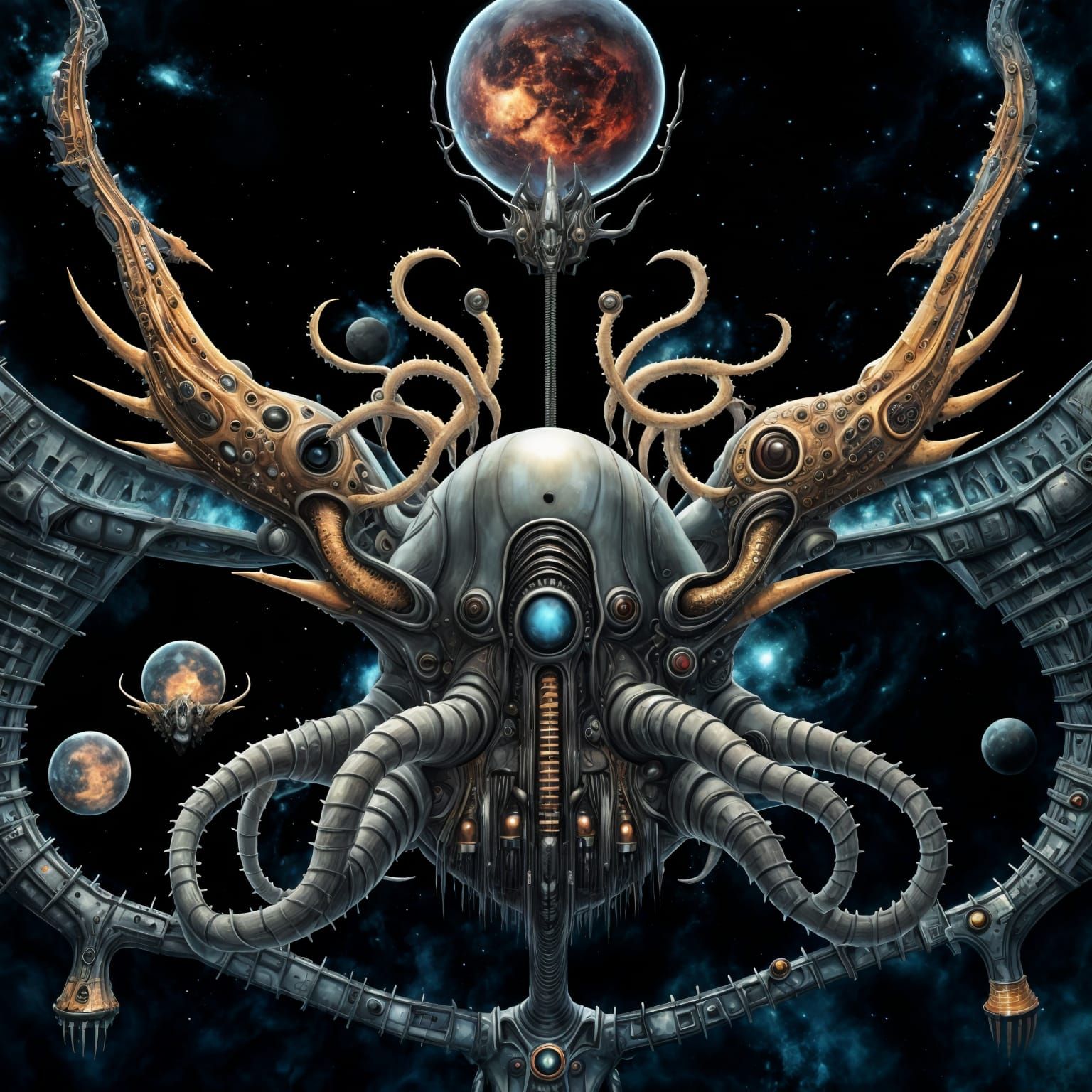 Biomechanical spaceship