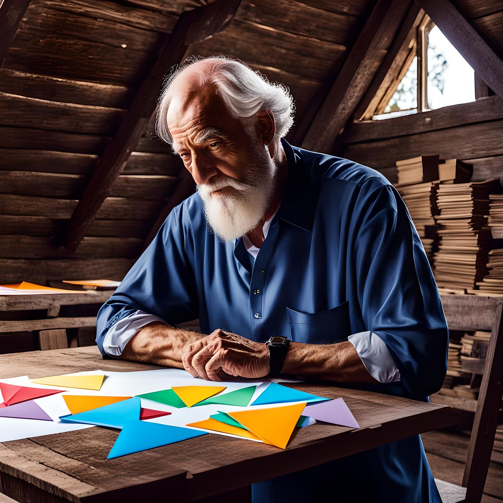 Young Pythagoras Discovers Theorem in Ancient Home