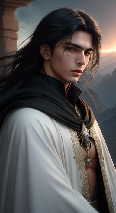 Fantasy Portrait: Persian Model in Assassin Robes