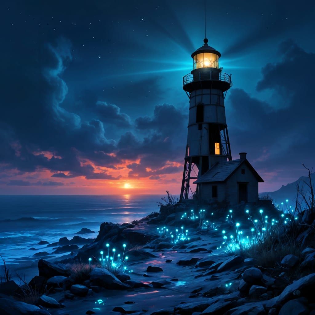 Haunting Alien Lighthouse on Mars