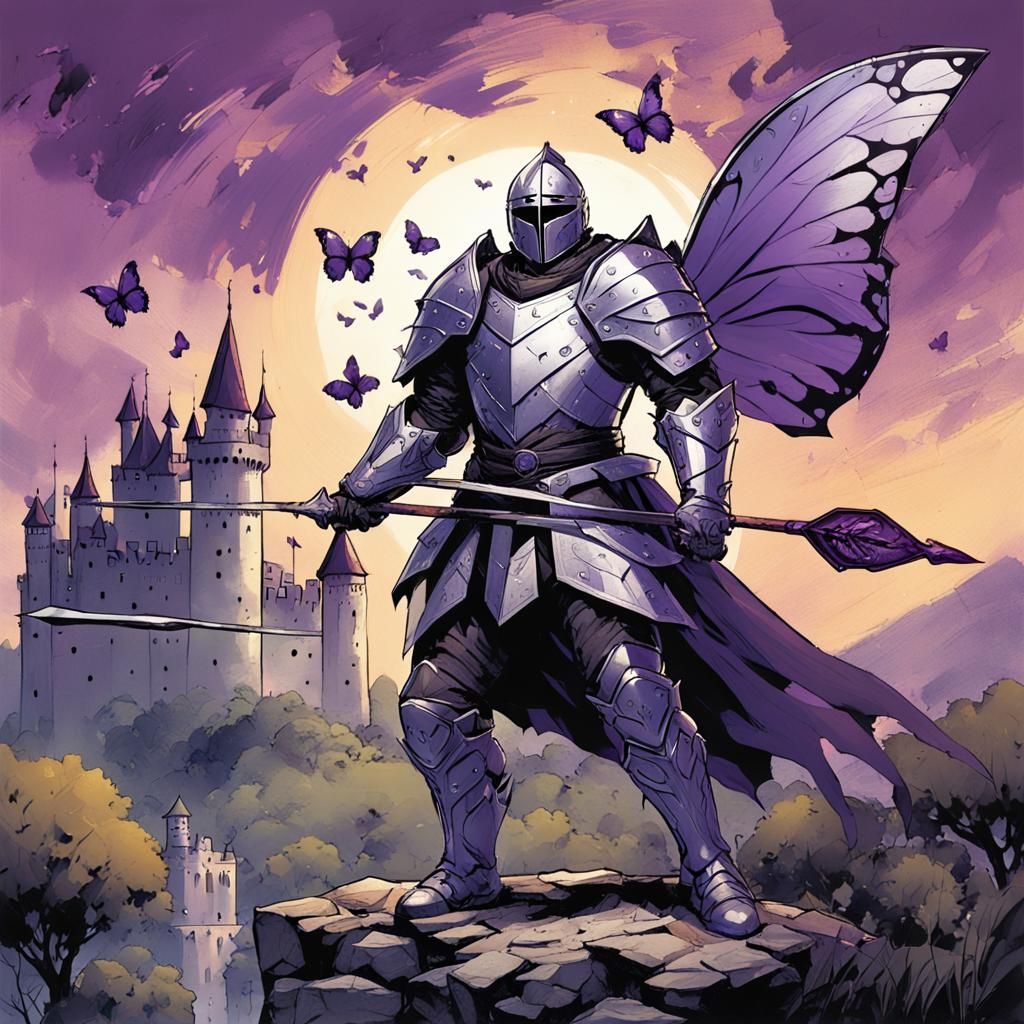 l knight with purple