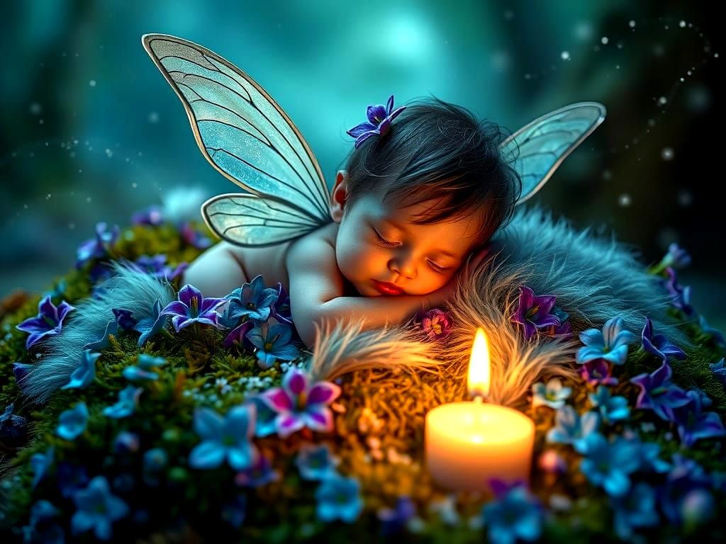 Enchanting Fairy Portrait in Whimsical Garden Setting