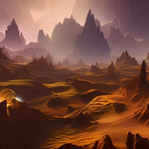 Fantastical Alien Planet Concept Art