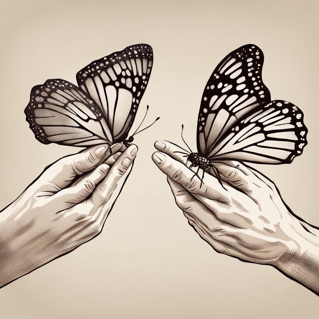 Hands Releasing Butterfly: A Symbol of Transformation