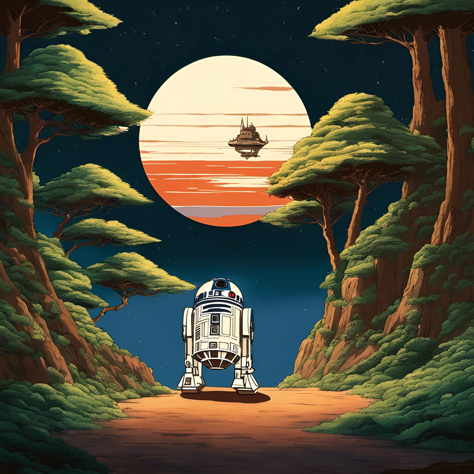 Star Wars Reimagined in Ghibli Style