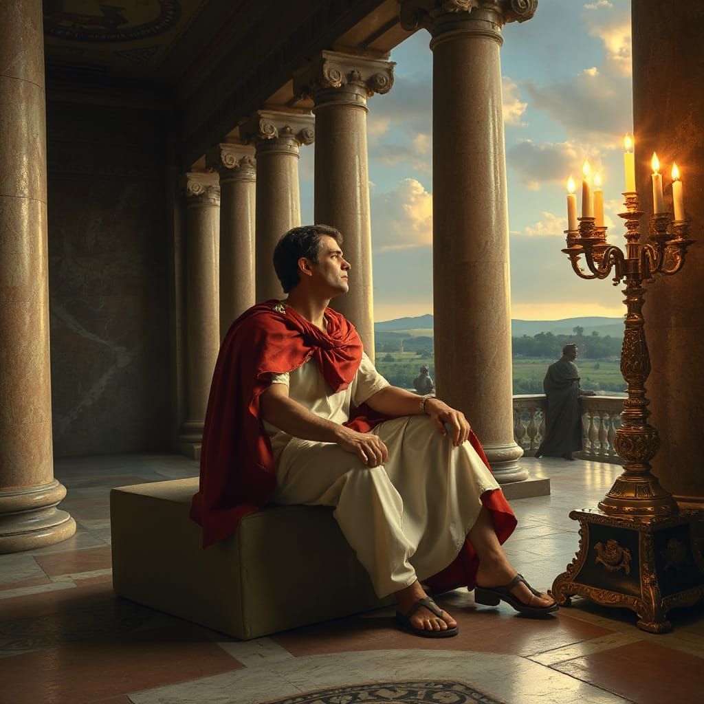 Roman Patrician Lost in Thought