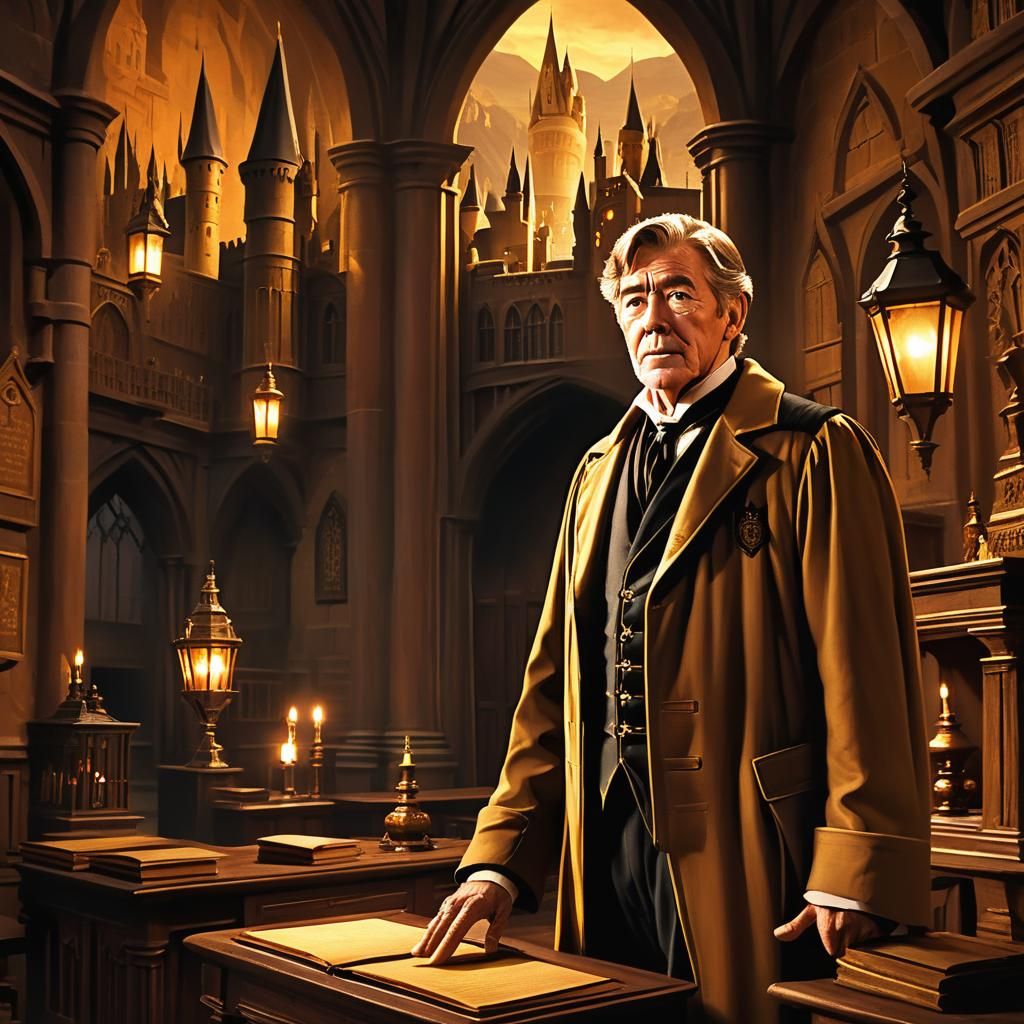 Peter O'Toole as Hogwarts Instructor in Digital Painting
