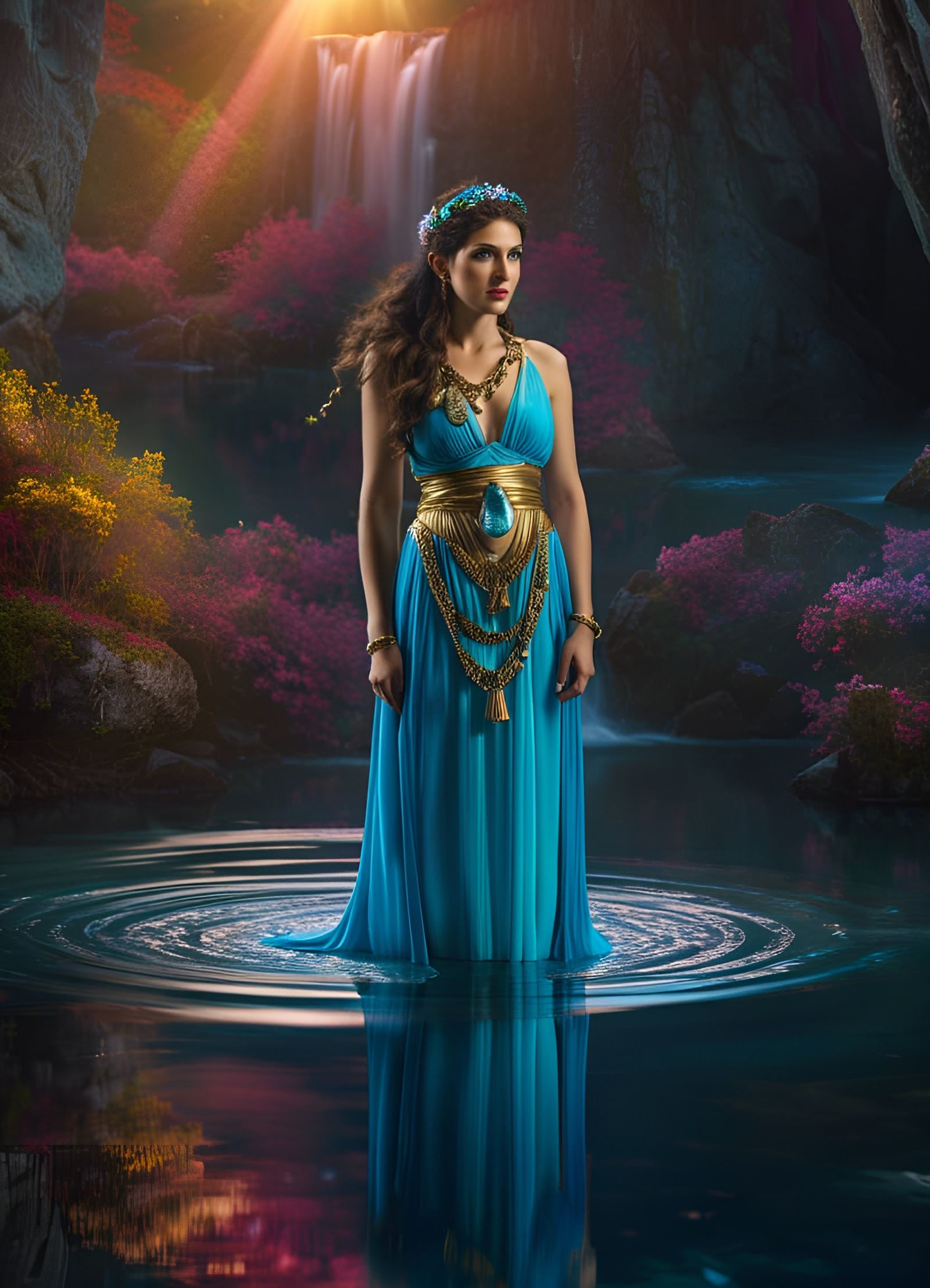 Thetis: Beautiful Greek Goddess of Water Portrait