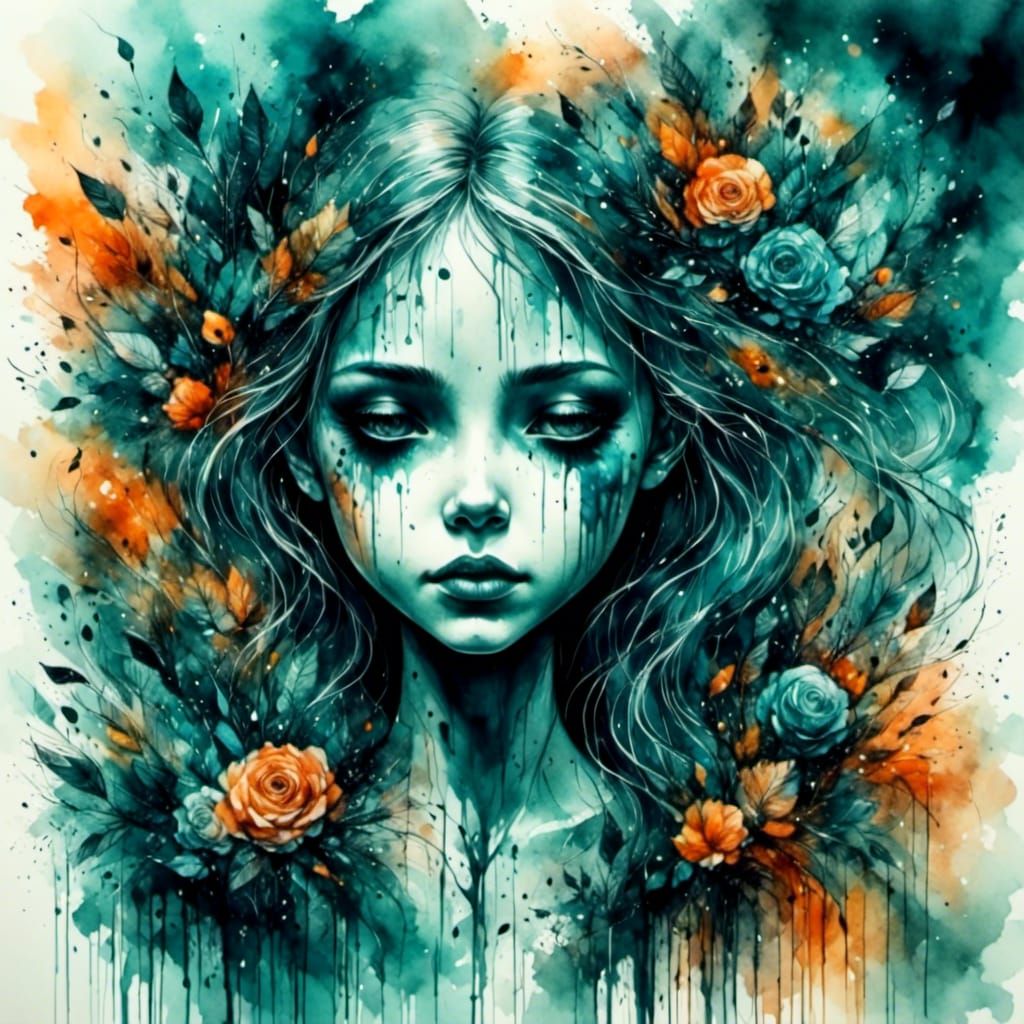 Enchanted Forest in Gothic Shadow Dance Style