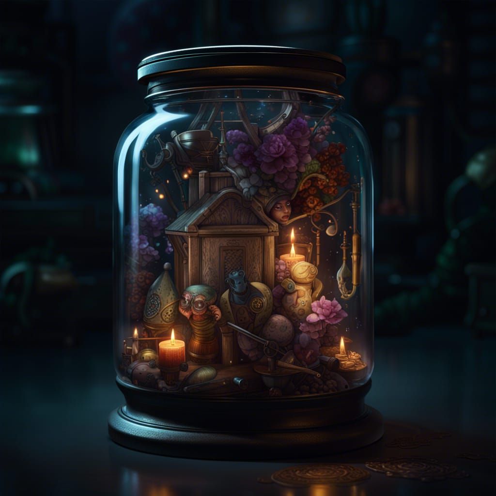 Life in a Jar: Dark Fantasy Concept Art