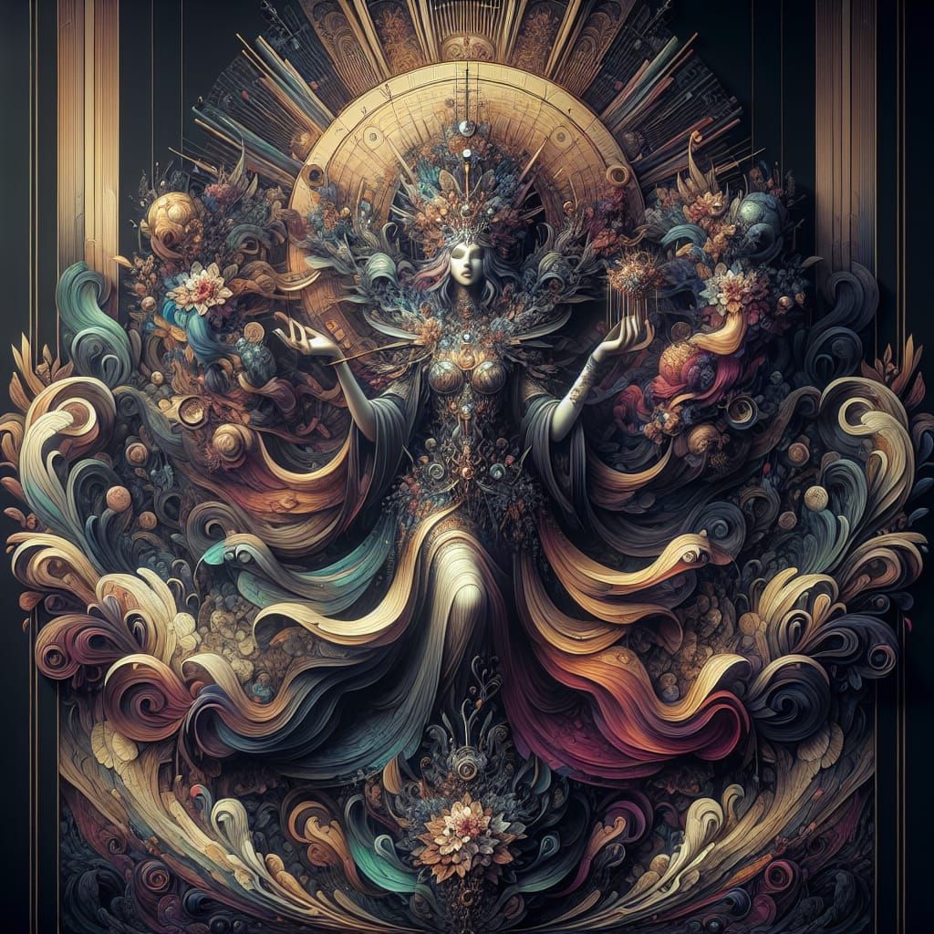 Our Lady of Gifts Matte Painting Masterpiece