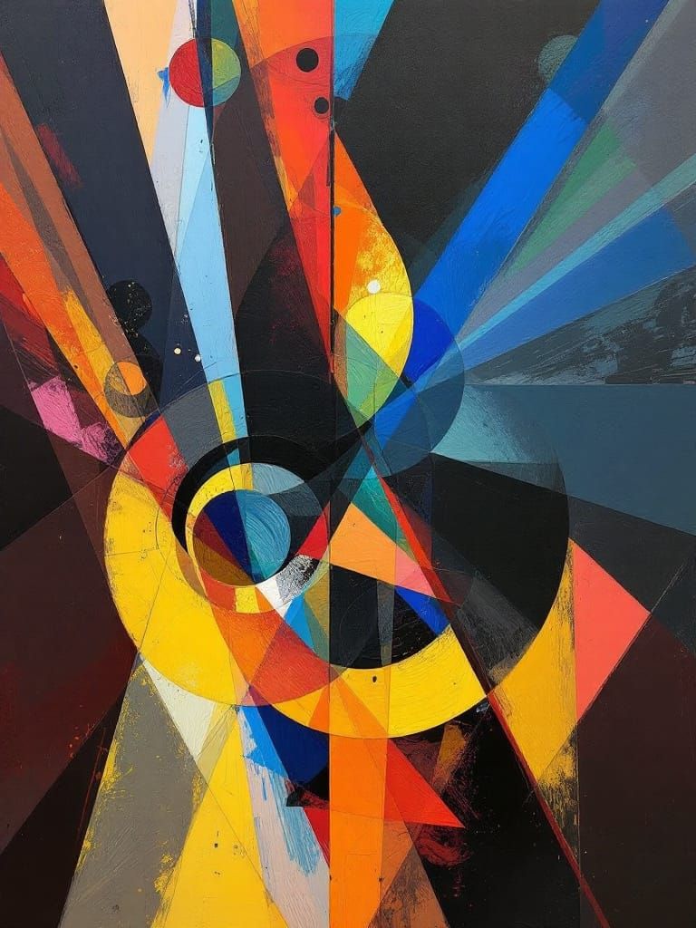 Abstract Painting in Maximalist Style