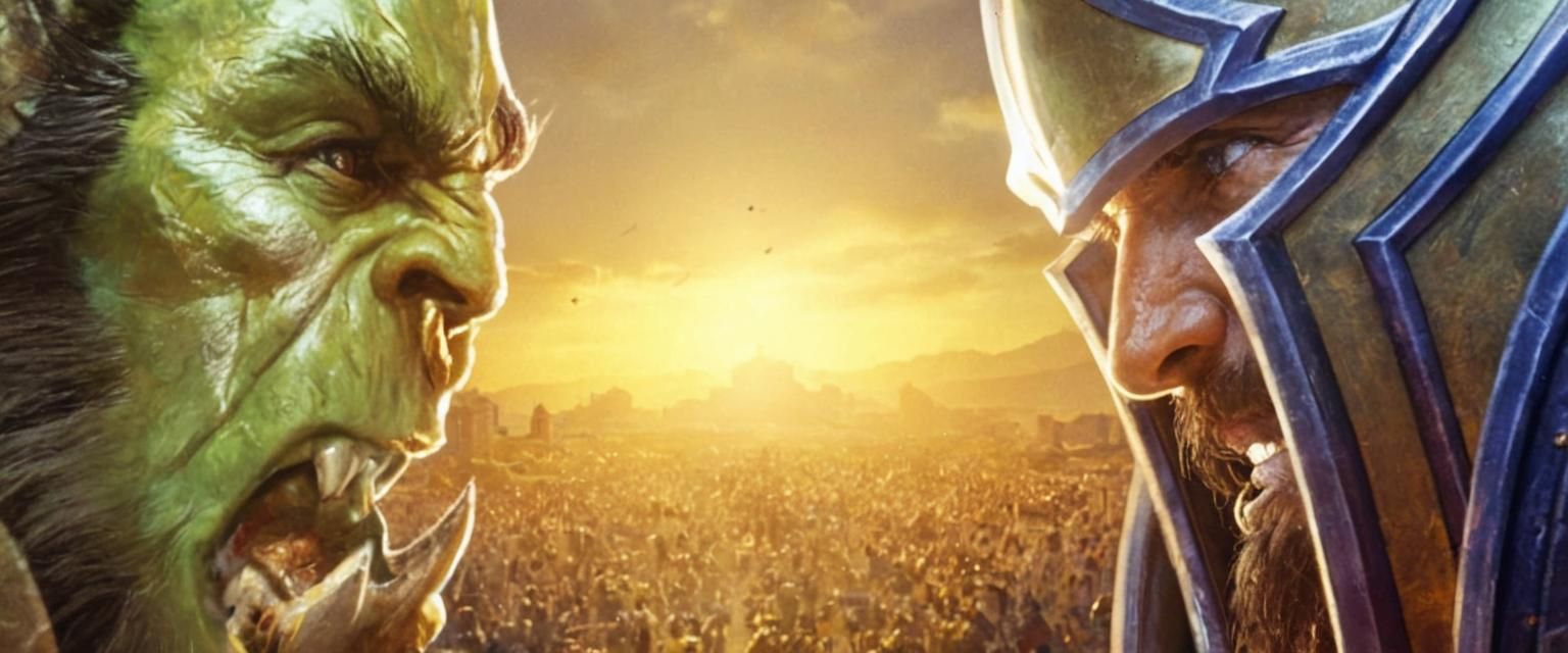 Paladin of Light Guards City Entrance: Cinematic Film Still