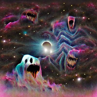 Abstract Cosmic Horror Landscape