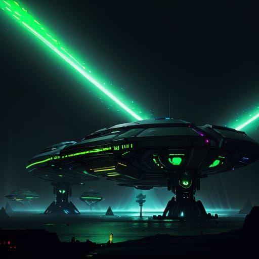 Dystopian Alien Colony: A Sci-Fi Concept Art