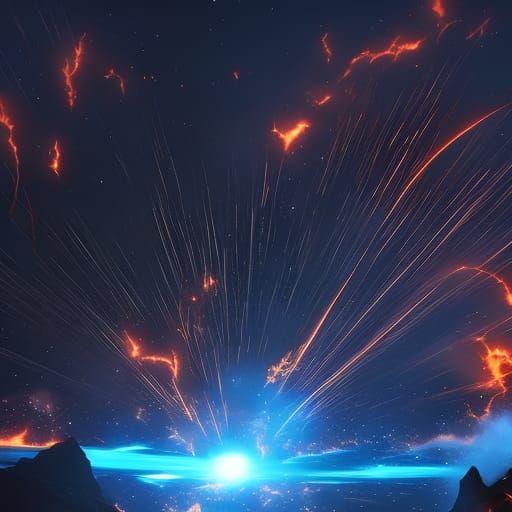 Black Hole Devouring Nebula: Hyperdetailed Concept Art