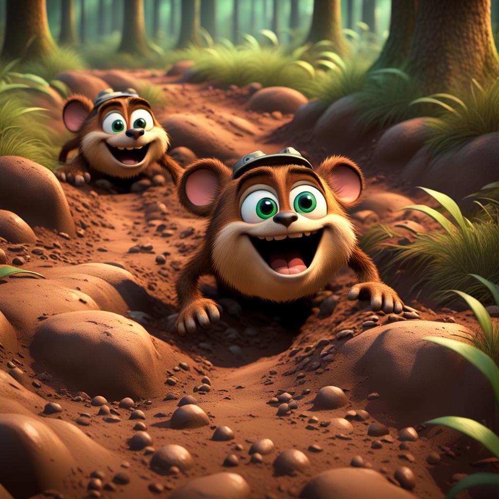 Pixar-Style Animated Forest Adventure