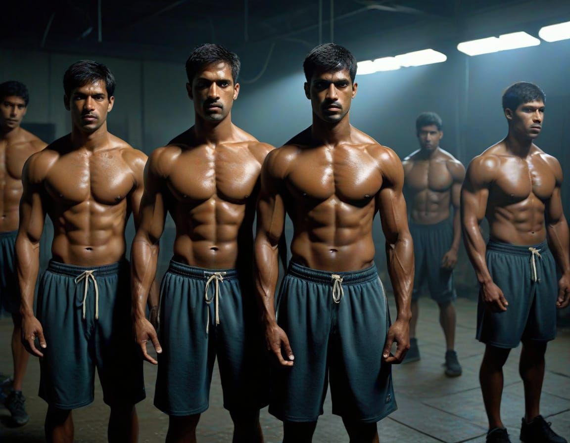 Sri Lankan Athletes Showcase Perfect Form in Gym