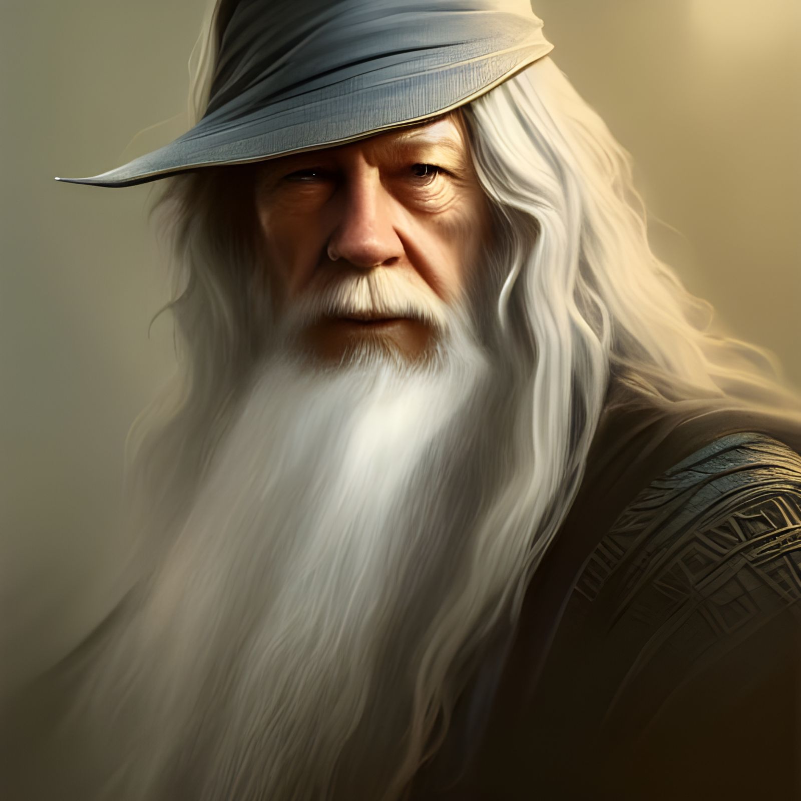 Medieval Wizard Portrait in Detailed Digital Painting