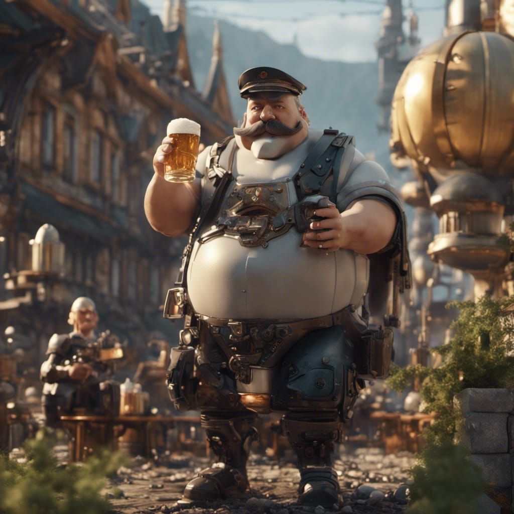 Humorous German Man in Dress Plays Kazoo