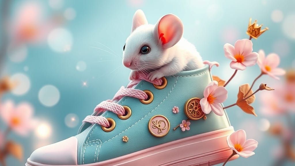 Steampunk Mouse on High-Tops