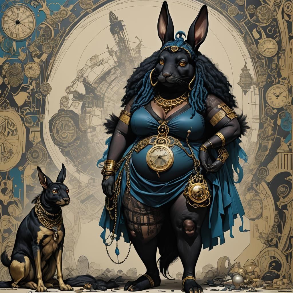 Surreal Super-Villainess Mayhem in Comic Book Style