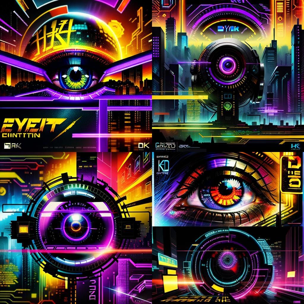 Mind's Eye: Cyberpunk Graffiti in Digital Art