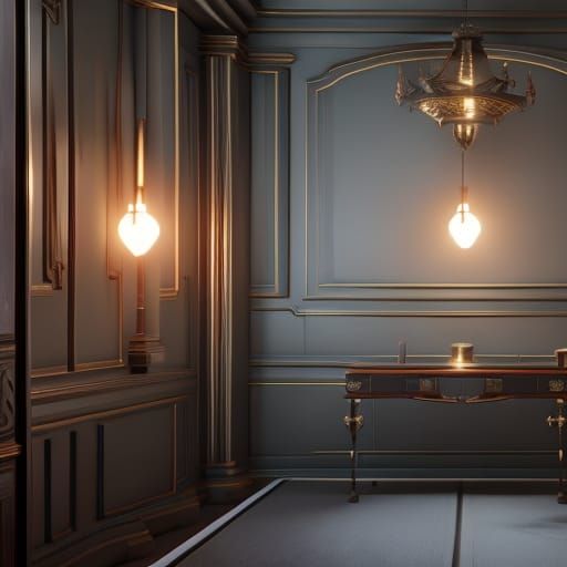 Scales of Justice in 3D Game Style