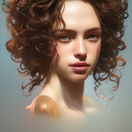 Detailed Portrait with Volumetric Lighting