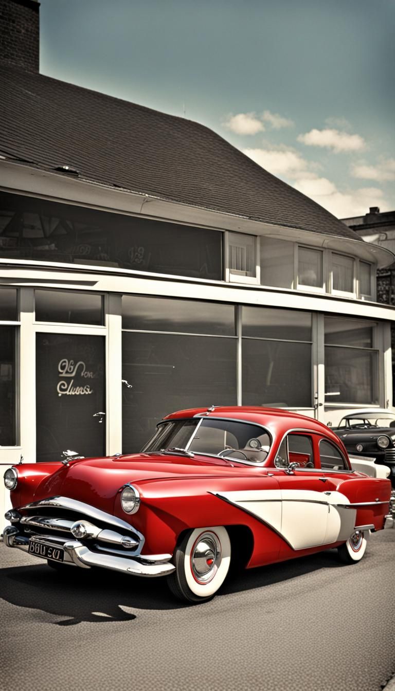 Classic 1950s Car: Vintage Automotive Design