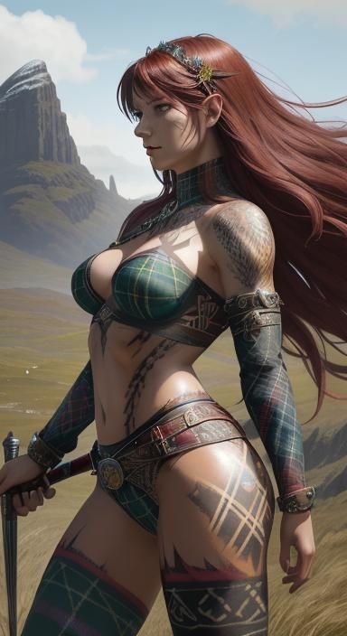 Queen Scathach of Skye in Highlands