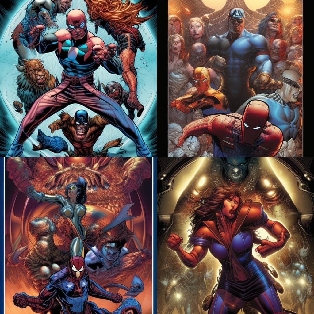 Dynamic Comic Book Art Illustration