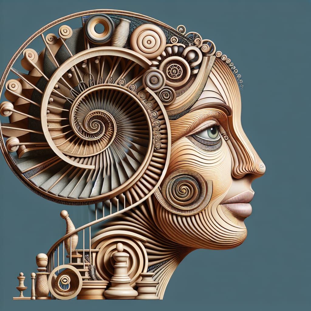 Intricate Face Composed of Everyday Objects in Mannerism Sty...