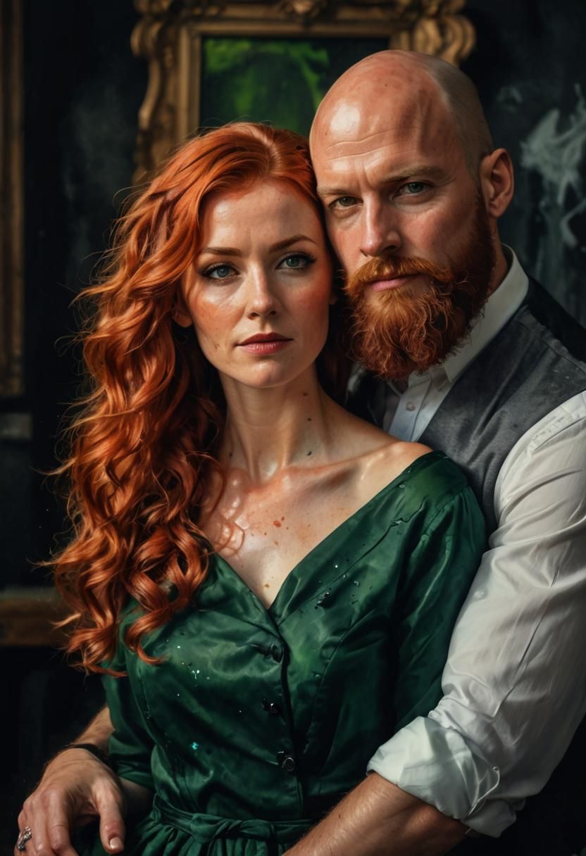 Ginger couple portrait
