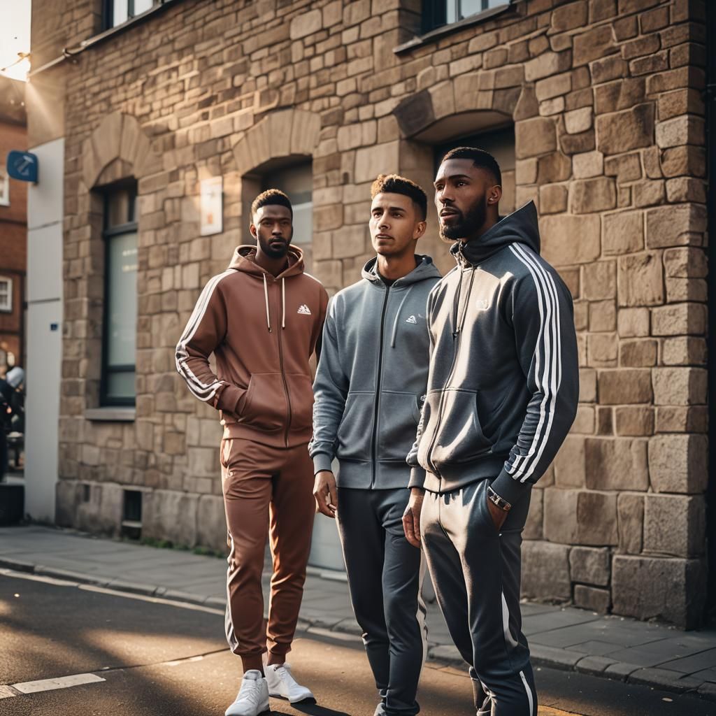 Hare and Bear Jocks in Tracksuits: Sports Photography