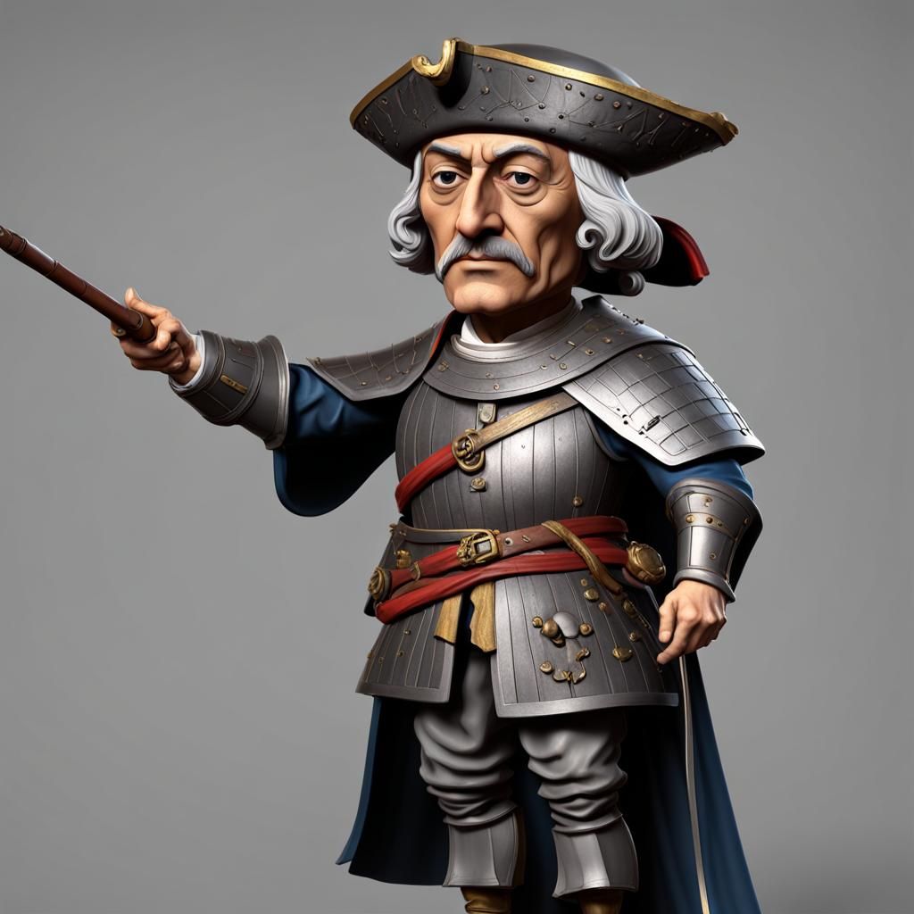 Christopher Columbus as 3D Bobblehead Figurine