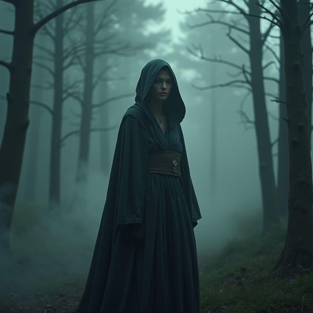 Mystical Forest Visionary Captured in Cinematic Film Style