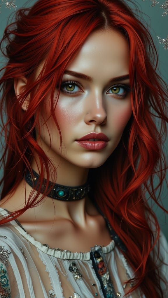 Scarlett Johansson in Demonic Horror Style