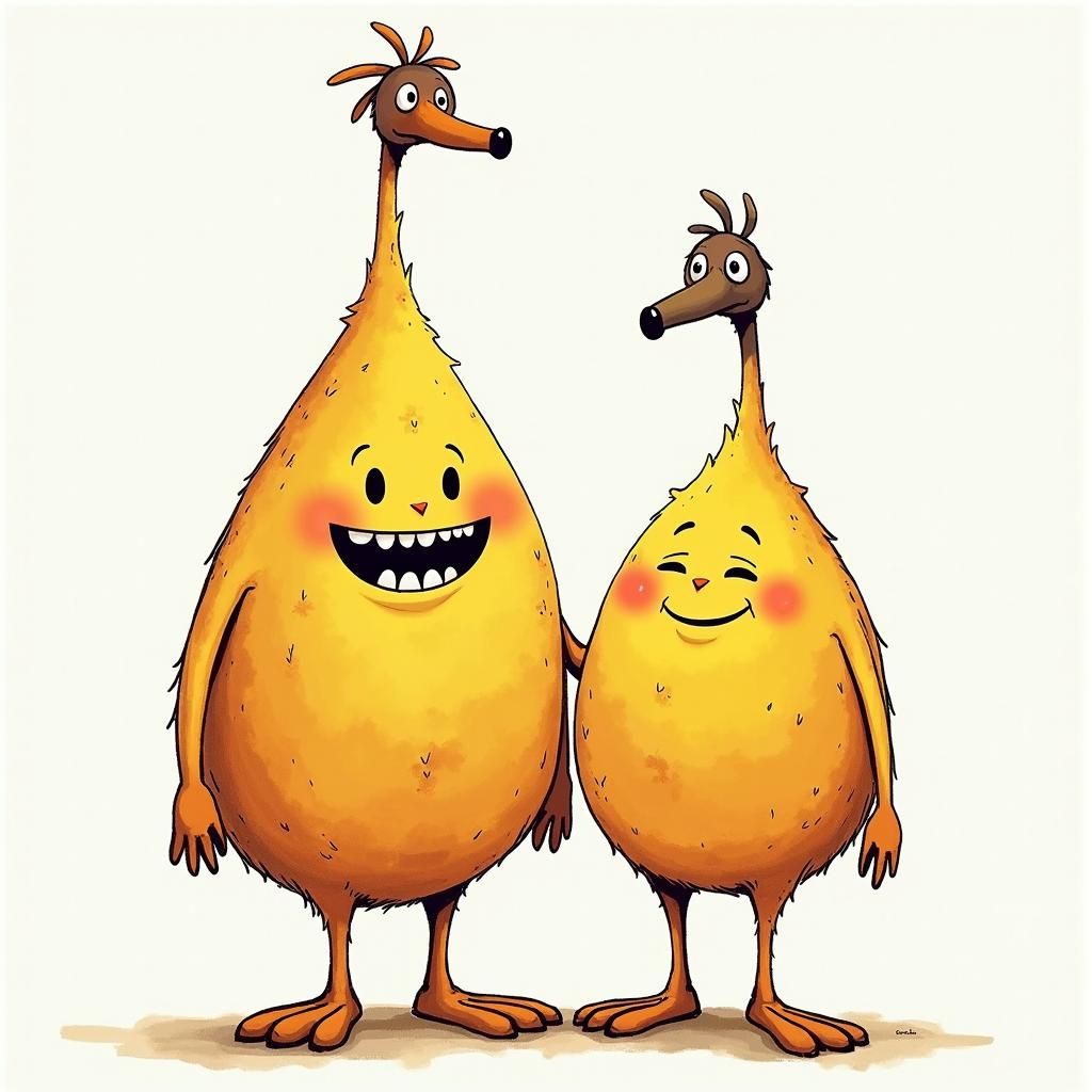 Weebl and Bob in Peanuts Comic Style