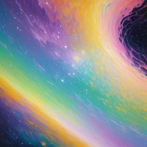 Ethereal Portrait in Surrealist Oil Painting Style