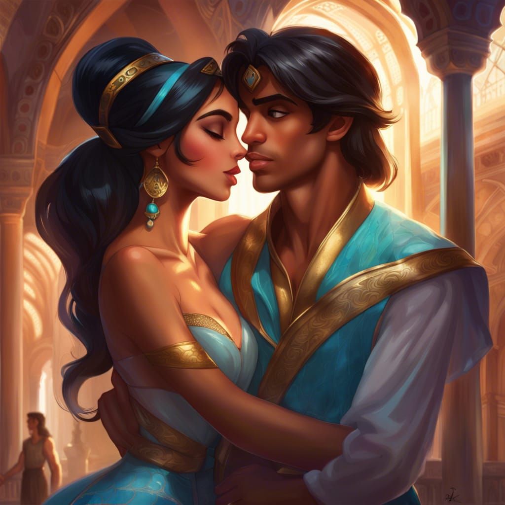 princess Jasmine in love