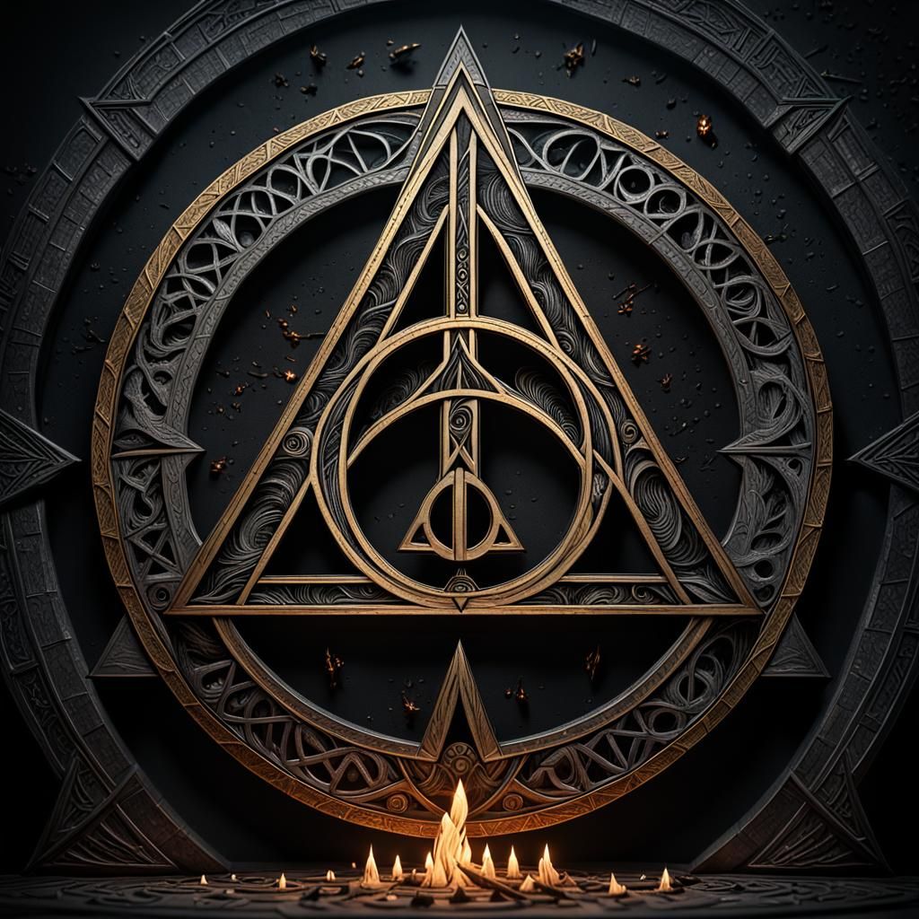 Deathly Hallows symbol from the potterverse.